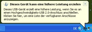 USB Problem unter Windows XP deaktivieren
