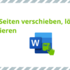 Seiten in Word verschieben