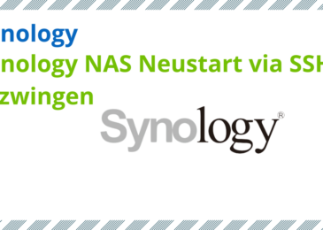 Synology NAS Neustart via SSH erzwingen