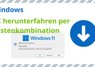 PC per Tastenkombination herunterfahren