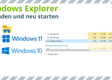 Windows Explorer beenden und neu starten