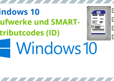 Laufwerke und SMART-Attributcodes (ID)