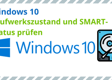 Laufwerkszustand und SMART-Status prüfen